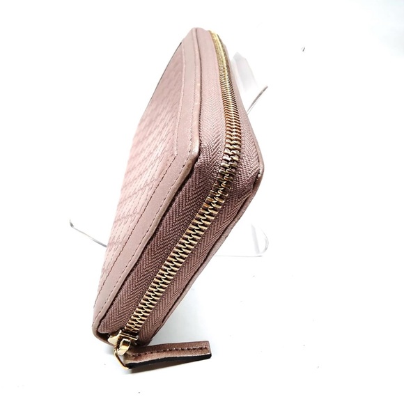 🏆💯💎 GUCCI GG Logo Brown Leather Wallet Zippy Zip around - Picture 3 of 9